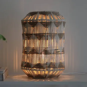 Lampička Markslöjd Stolní lampa Ano, výška 35 cm, textil, béžová/hnědá barva béžová, hnědá 1 x 40 W - Doprava zdarma