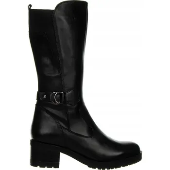 Dámské kozačky Bayla dámské kozačky ke kolenům na blokovém podpatku, velikost 38