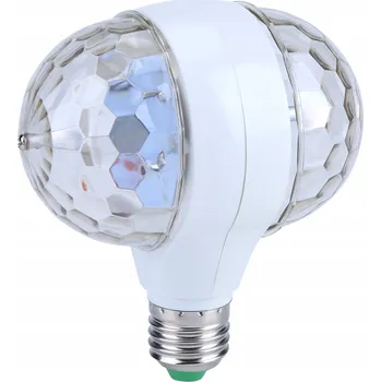 Osvětlovací technika DISCO ŽÁROVKA OTOČNÁ KOULE DISKOTÉKOVÁ PÁRTY LASER LED PROJEKTOR 6W