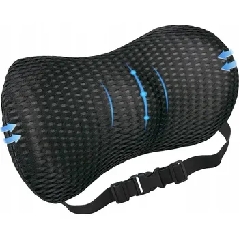 Polštář ORTOPEDICKÝ POLŠTÁŘ BEDERNÍ PRO SPANÍ DO AUTA NA SEDADLO PAMĚŤOVÁ PĚNA