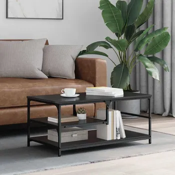 Konferenční stolek vidaXL Konferenční stolek Černý dub 90 x 49 x 40 cm kompozitní dřevo [886245]