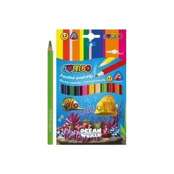 Výtvárné potřeby Pastelky Ocean World trojhranu JUMBO 12 ks,rychlé dodání
