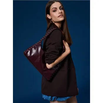 Kabelka Sinsay - Kabelka typu hobo - burgundy - 619EK-93X - 619EK-93X-ONE