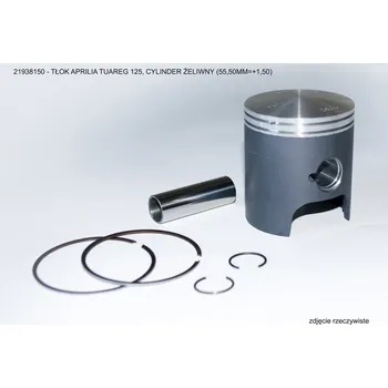 Píst motoru Píst Vertex APRILIA TUAREG 125, litinový válec (55,50mm=+1,50) (Píst Vertex APRILIA TUAREG 125, litinový válec (55,50mm=+1,50))