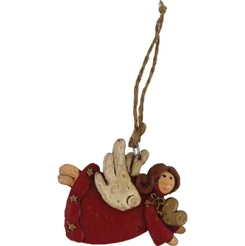 Vánoce Vánoční dekorace k zavěšení andílek X6385/1