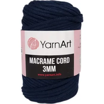 YarnArt Macrame Cord 784 modro černá