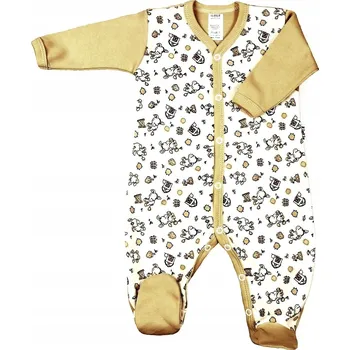 Kojenecký overall OVERAL overal rozepínací standard Oslíci béžový vel. 74 KLEKLE