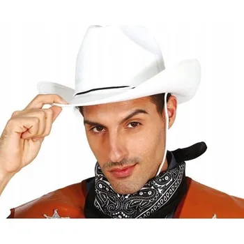 Karnevalový kostým Kovbojský klobouk bílý - kostým, převlek kovboj