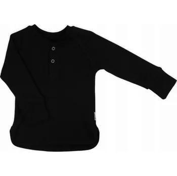 Chlapecká mikina Nicol dětská blůzka s dlouhým rukávem, bavlna, černá, velikost 110