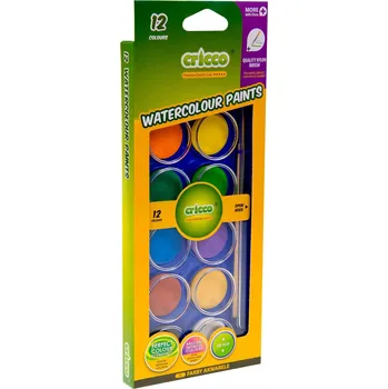 Vodová barva Akvarelové barvy Cricco 12 ks x 28 ml
