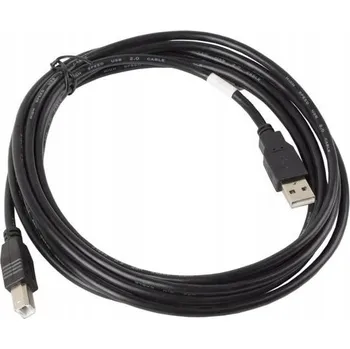 Datový kabel USB kabel Lanberg USB-A - USB-B 3 m černý (CA-USBA-10CC-0030-BK)