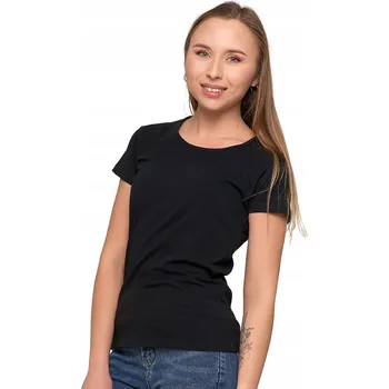 Dámské tričko MORAJ Dámské tričko klasické hladké tričko halenka krátký rukáv ČERNÁ XXL