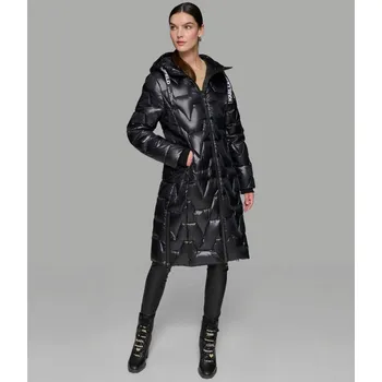 KARL LAGERFELD dámská zimní,péřová bunda CHEVRON černá M