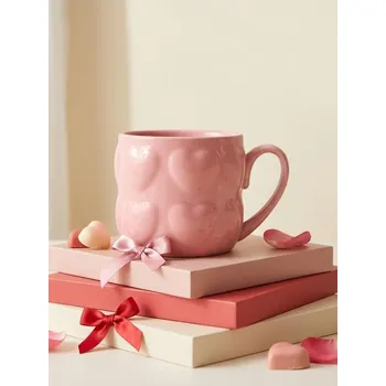 Sinsay - Hrnek s valentýnským motivem - růžová - 391GJ-30X - 391GJ-30X-ONE