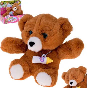 plyšák Interakticní plyšový medvěd Snugg 26 cm Hnědá