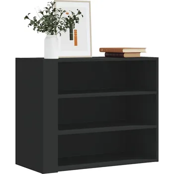 Organizace kuchyně zahrada-XL Nástěnná skříňka černá 75 x 35 x 60 cm kompozitní dřevo 848417