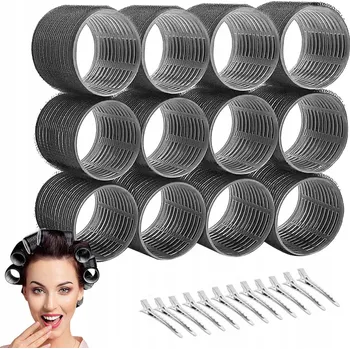 Natáčka na vlasy Natáčky Na Vlasy Suché zipy GRUBÉ SAMODRŽÍCÍ 48mm, 24 kusů