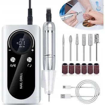 BRUSKA NA NEHTY BEZDRÁTOVÁ SE SADOU FRÉZ 45 000 OT/MIN USB C