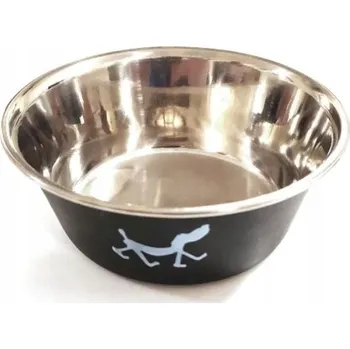 Miska pro psa Jedna kovová miska Nobelza černá 0,5 l