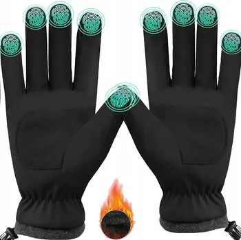 Cyklistické rukavice Dotykové cyklistické rukavice XL pro běhání, na kolo, zimní, voděodolné