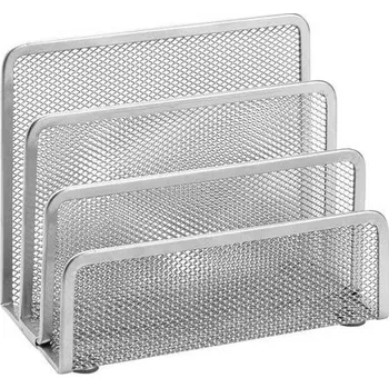 Drátěný stojan na dopisy, stříbrný