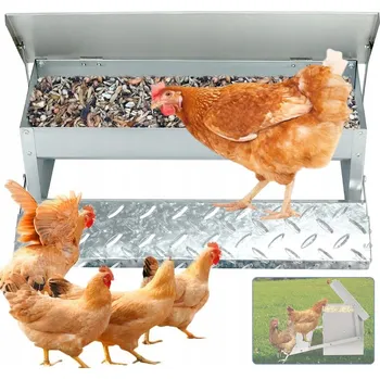 Krmítko pro ptáka ZÁSOBNÍK NA KRMIVO PRO DRŮBEŽ SLEPIC AUTOMATICKÝ KRMÍTKO ZÁSOBNÍKOVÉ