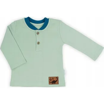 Olivová bavlněná halenka s dlouhým rukávem Nicol, vel. 140