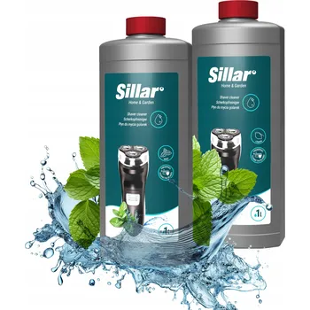 Příslušenství k holicímu strojku 2x Sillar čisticí kapalina náplň do čističe holicích strojků Shaver Clean mint