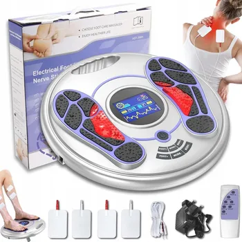 Masážní přístroj MASÁŽNÍ PŘÍSTROJ NA NOHY EMS TENS STIMULÁTOR KREVNÍHO OBĚHU 99 ÚROVNÍ INTENZITY 25 REŽIMŮ DÁLKOVÉ OVLÁDÁNÍ