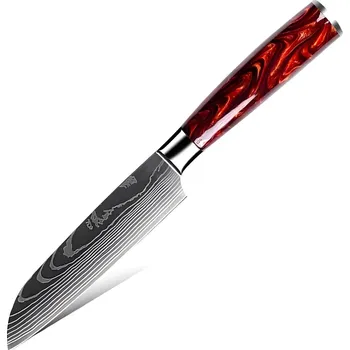 Kuchyňský nůž IZMAEL Kuchyňský nůž ON 20069 Small Santoku/Hnědá 11.5 cm