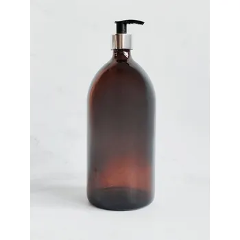 Dávkovač mýdla MONA 1 000 ml s černo-stříbrným dávkovačem