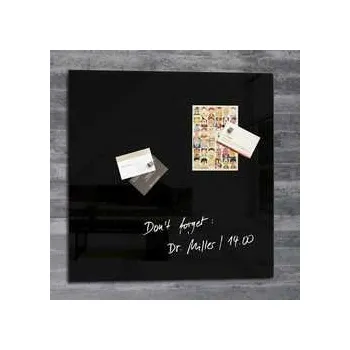 Magnetická skleněná tabule "Artverum® ", černá, 48x48cm, SIGEL,rychlé dodání