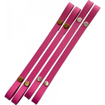 Kabelka Popruh na košík nebo kabelku kožený š.1cm - 50cm - růžový