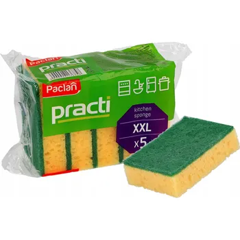 Mycí prostředek XXL Houbičky na nádobí 5 ks – kuchyňské houbičky na mytí hrnců a nádobí