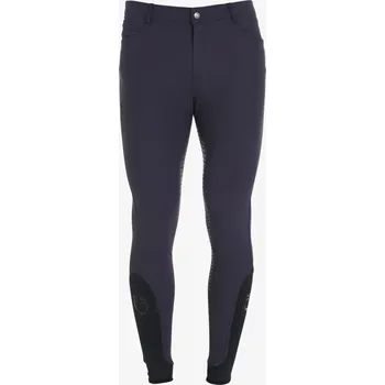 Jezdecké kalhoty Pánské rajtky Equestro Aria - se silikonovým sedem, tmavě modrá, 50 - Tmavě modrá