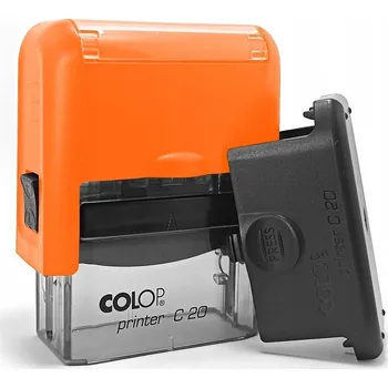 Razítko COLOP Printer Compact PRO C20 s gumou, NEONOVĚ ORANŽOVÁ