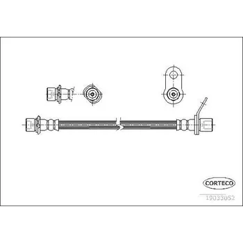 Brzdová hadice Brzdová hadice CORTECO COR19033052