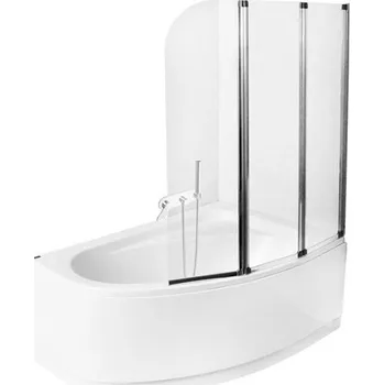 Besco Ambition trojdílná vanová zástěna, PA-3S