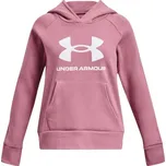 Dívčí mikina Under Armour RIVAL FLEECE BL HOODIE yxl Růžová, Bílá