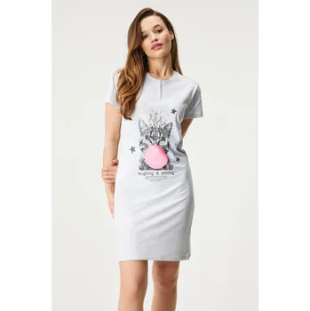 Dámská noční košile Bavlněná noční košile Leslie krátká