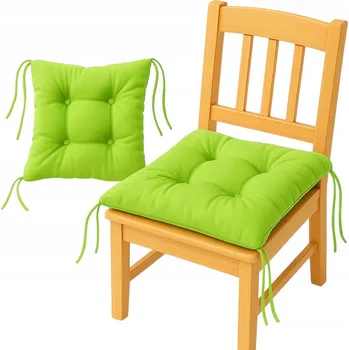 Polštář Polštář na židli ČTVEREC 40x40 cm SVĚTLE ZELENÁ