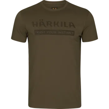 Pánské tričko Pánské triko Härkila Logo S/S Willow Green 2XL