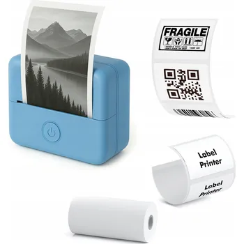 Bluetooth Termální Tiskárna pro Fotky, Nálepky, Poznámky, Štítky s AI Aplikací