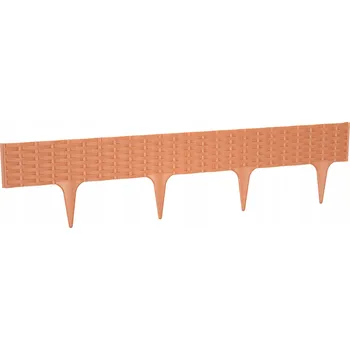 Zahradní obrubník Plast Zahradní lem 390 cm x 9 cm oranžový