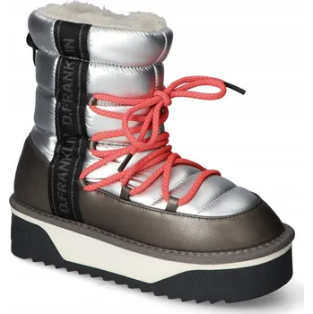 Dámská zimní obuv DÁMSKÉ VODĚODOLNÉ SNĚHULE D.FRANKLIN DFSH371006 STŘÍBRNÉ VEL. 37