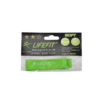 Posilovací guma LIFEFIT® KRUH SOFT, sv. zelená