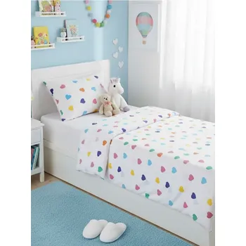 Povlečení Sinsay - Souprava povlečení s barevnými srdíčky - vícebarevná - 913JM-MLC - 913JM-MLC-ONE