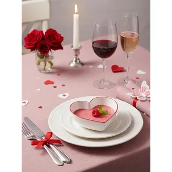 Sinsay - Valentýnská keramická miska ve tvaru srdce - bílá - 605HI-00X - 605HI-00X-ONE