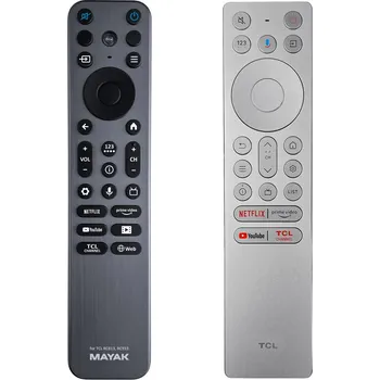 TCL RC933 - kovový podsvícený dálkový ovladač duplikát