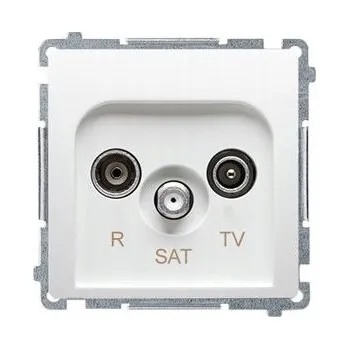 Elektrická zásuvka Anténní zásuvka Kontakt RTV-SAT bílá BMZAR-SAT1.3/1.01/11 Simon Basic